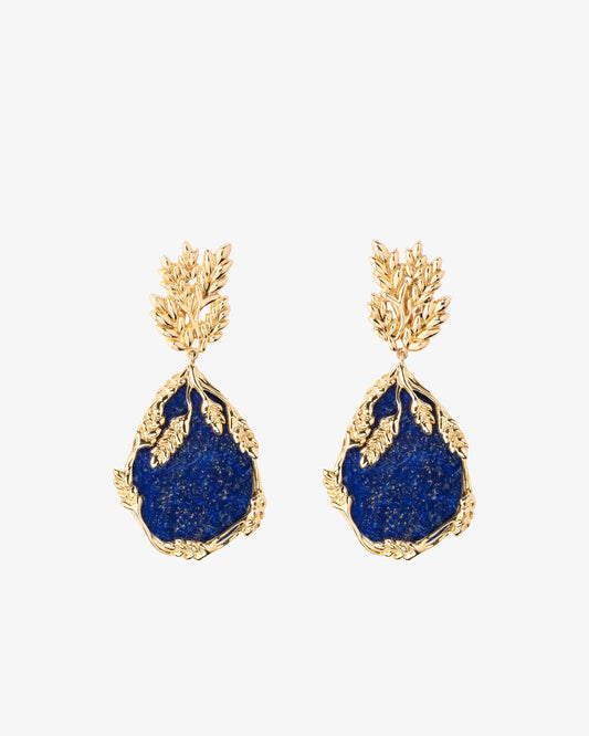 Aurelie Bidermann Lapis Lazuli Francoise Earrings