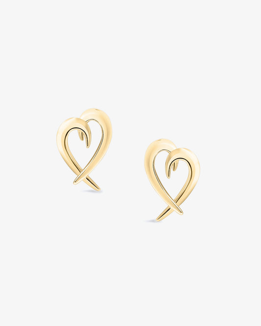 Shaun Leane Hook Heart Earrings