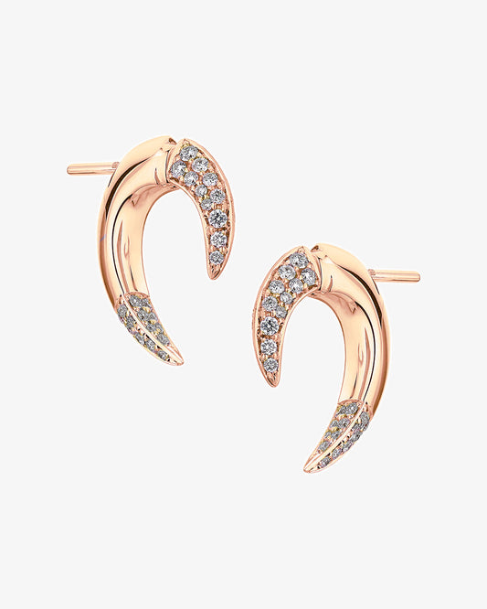 Shaun Leane 18K Rose Gold Talon Diamond Earrings