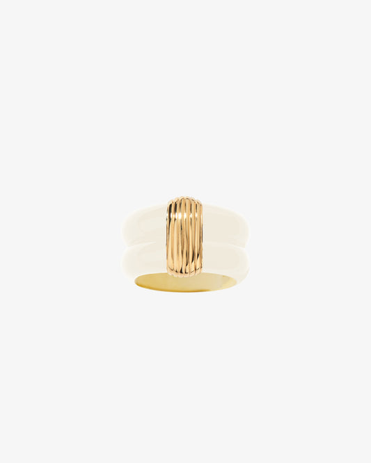 Aurelie Bidermann Ivory Katt Ring