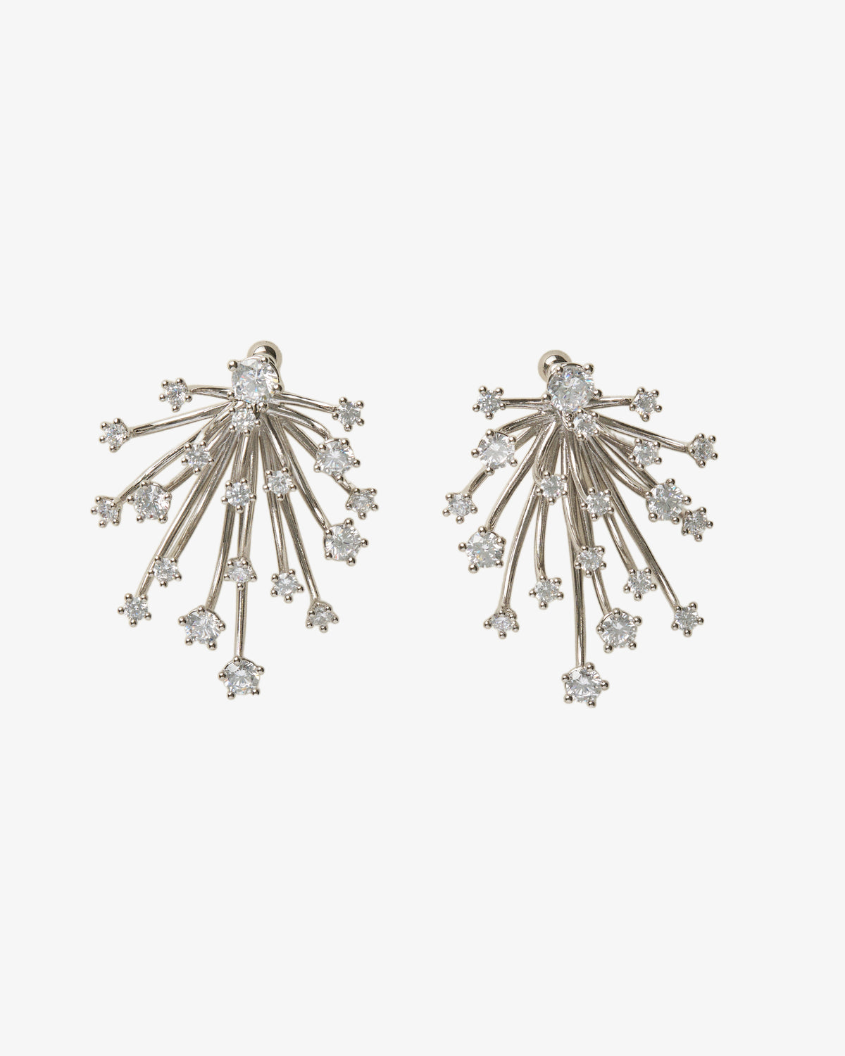 Panconesi Kismet Earrings in rhodium-plated brass