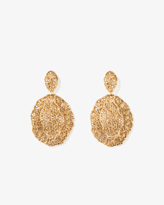 Aurelie Bidermann Lace Clip Earrings
