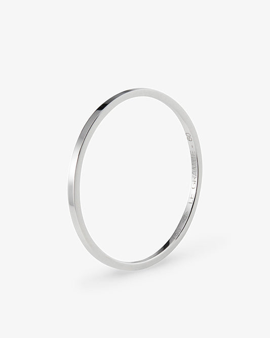 Le gramme 1g polished 18k white gold ring