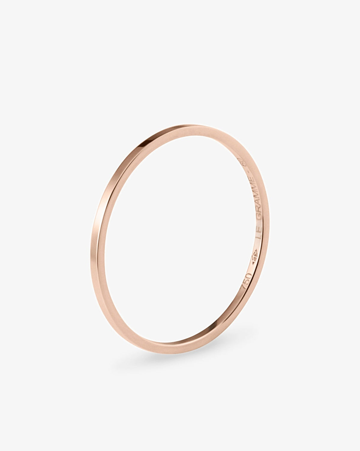 Le gramme 1g polished 18k rose gold ring
