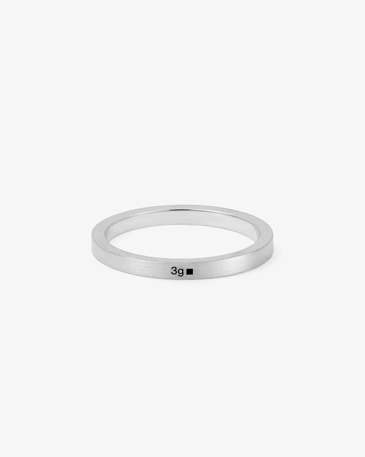Le gramme 3g brushed ribbon ring