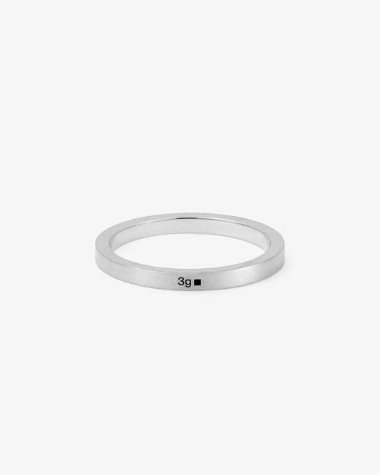 Le gramme 3g brushed ribbon ring