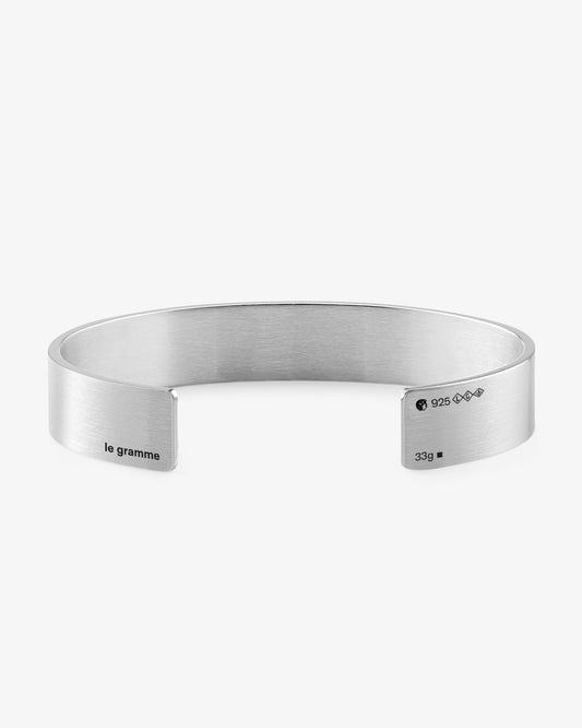 Le gramme 33g brushed ribbon bracelet