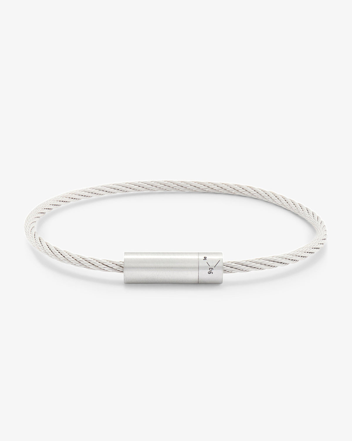 Le gramme 9g brushed cable bracelet