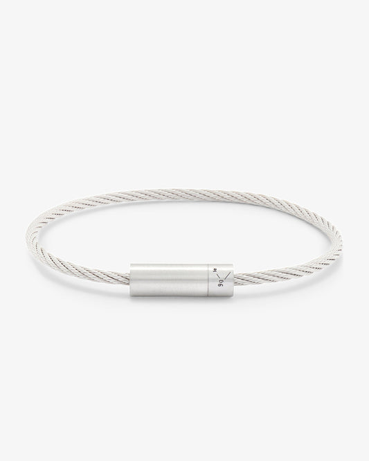 Le gramme 9g brushed cable bracelet