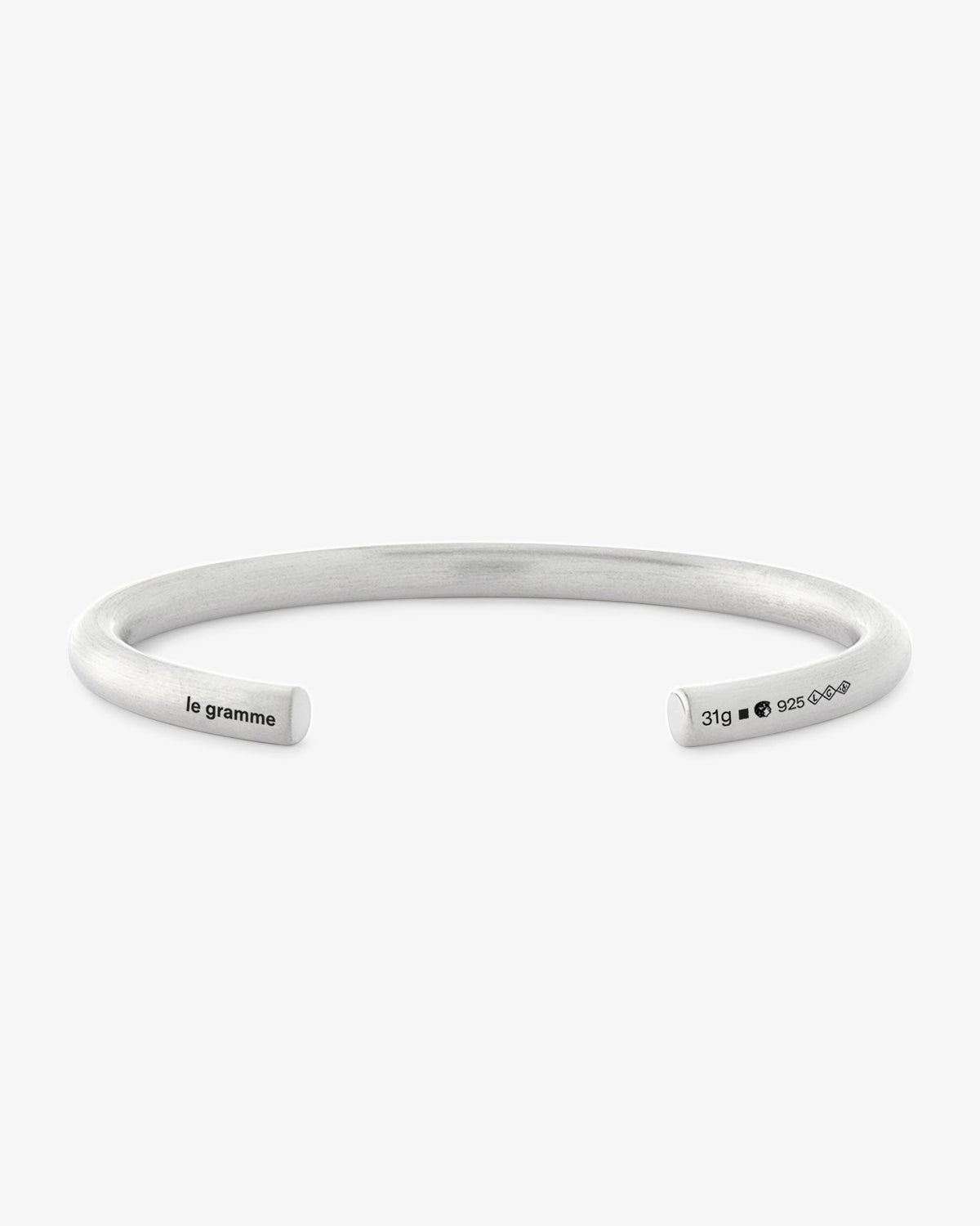 Le gramme 31g brushed bangle bracelet