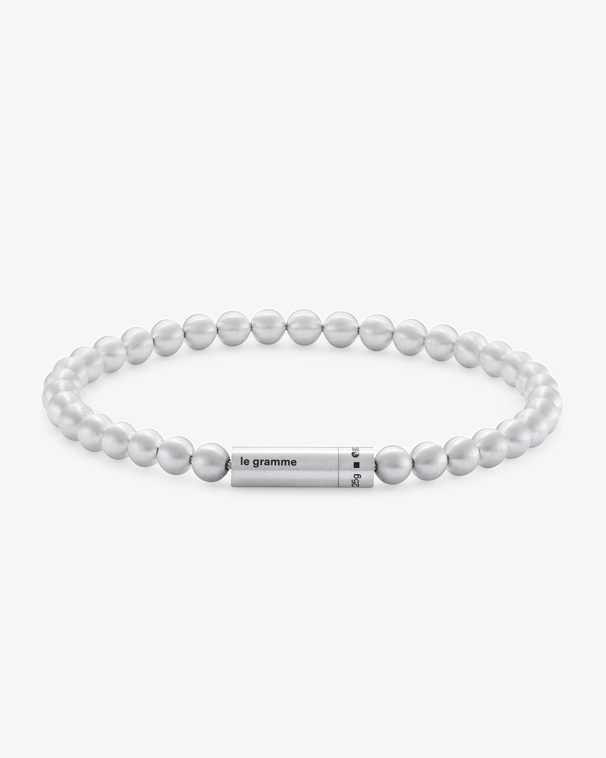 Le gramme 25g brushed beads bracelet