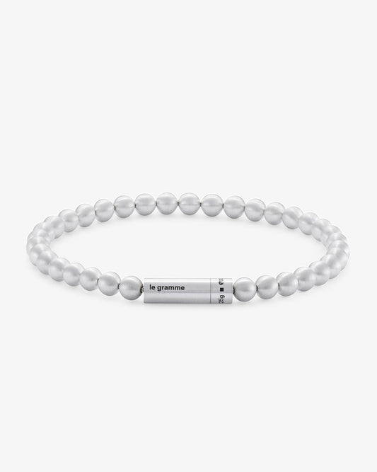 Le gramme 25g brushed beads bracelet