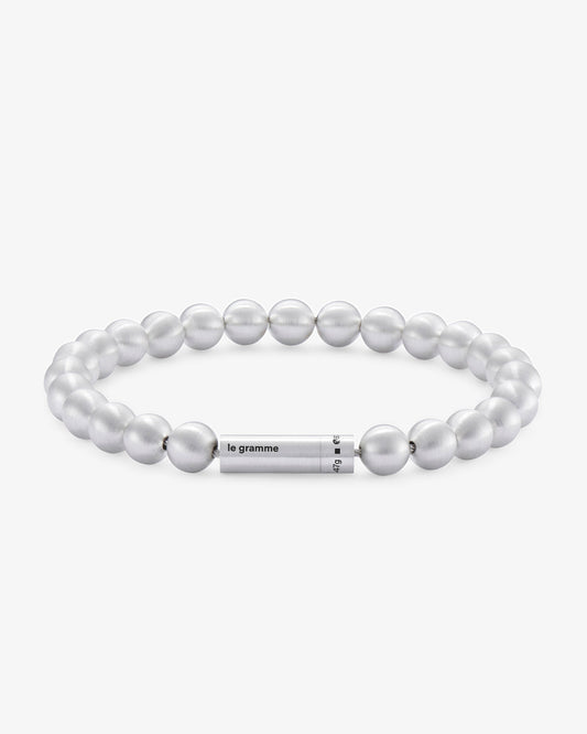 Le gramme 47g brushed beads bracelet
