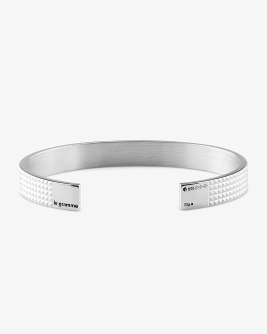 Le gramme 23g pyramid guilloche bracelet
