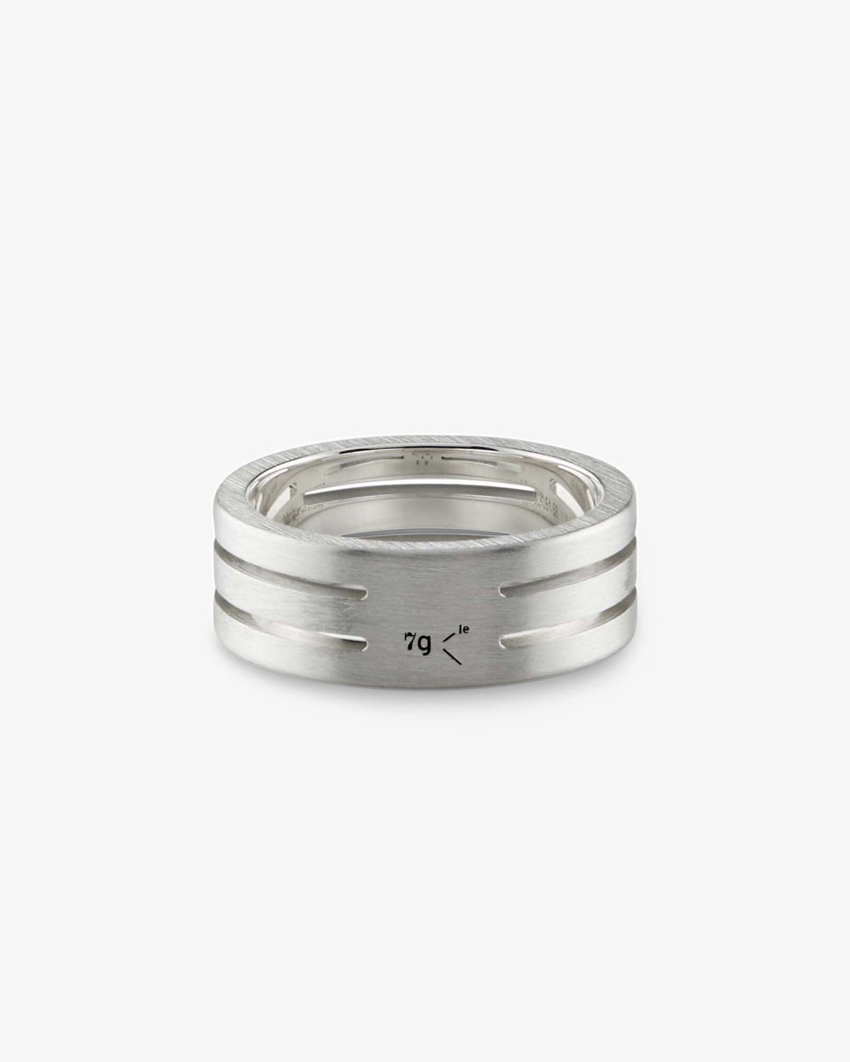 Le gramme 7g polished punched ribbon ring