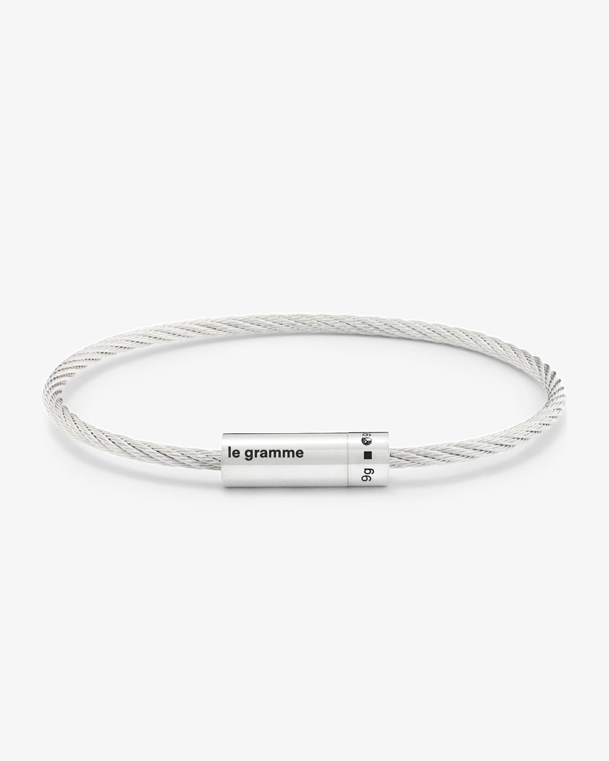 Le gramme 9g polished cable bracelet