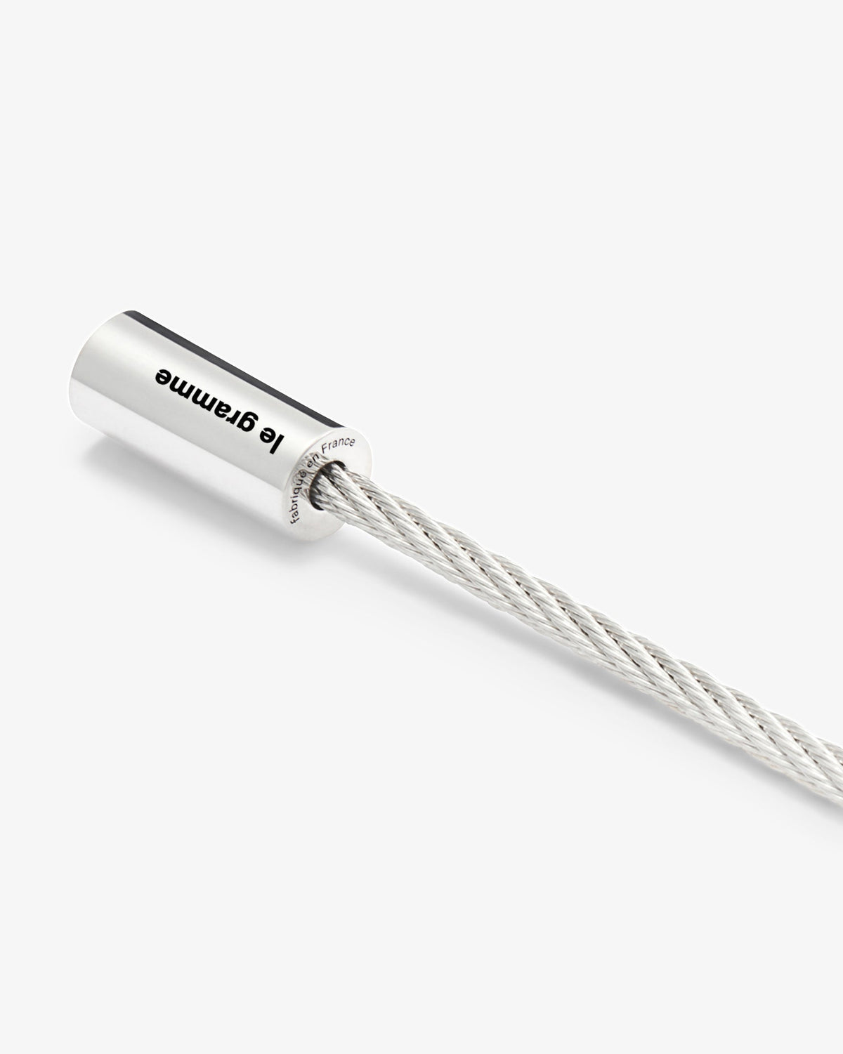 Le gramme 9g polished cable bracelet