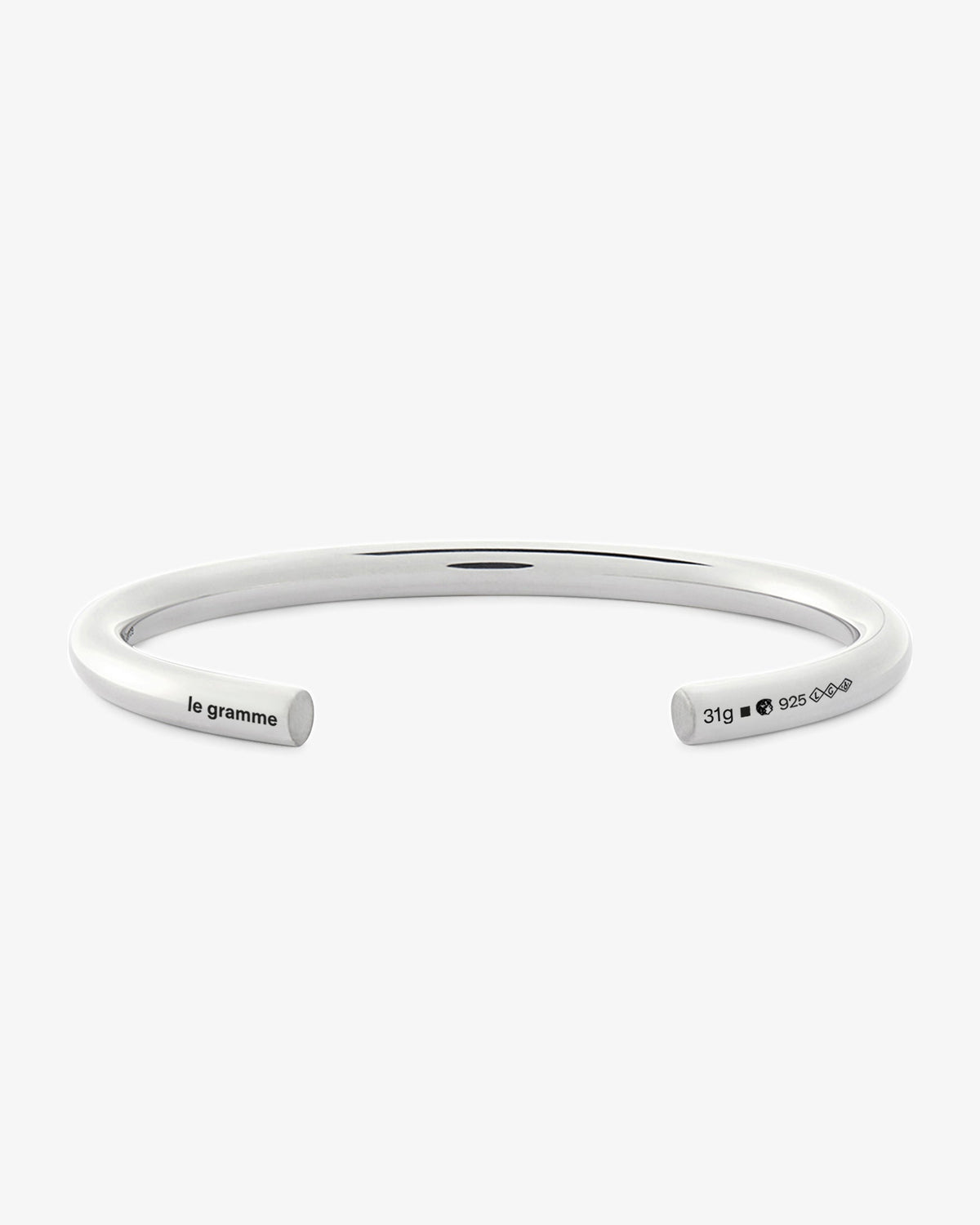 Le gramme 31g polished bangle bracelet