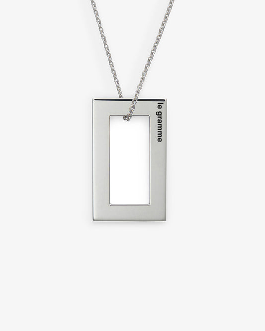 Le gramme 4g rectangle necklace