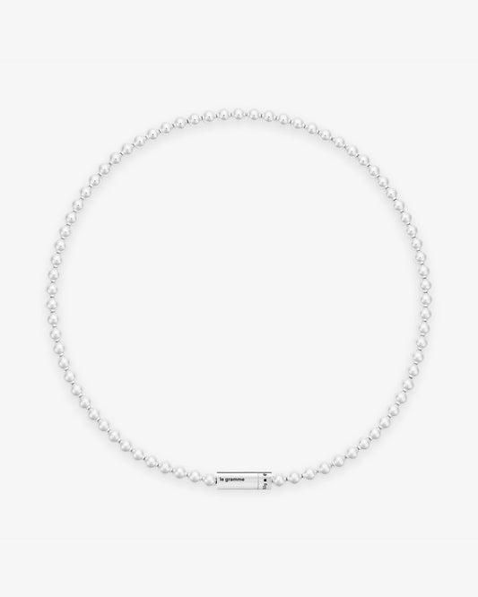 Le gramme 51g polished beads necklace