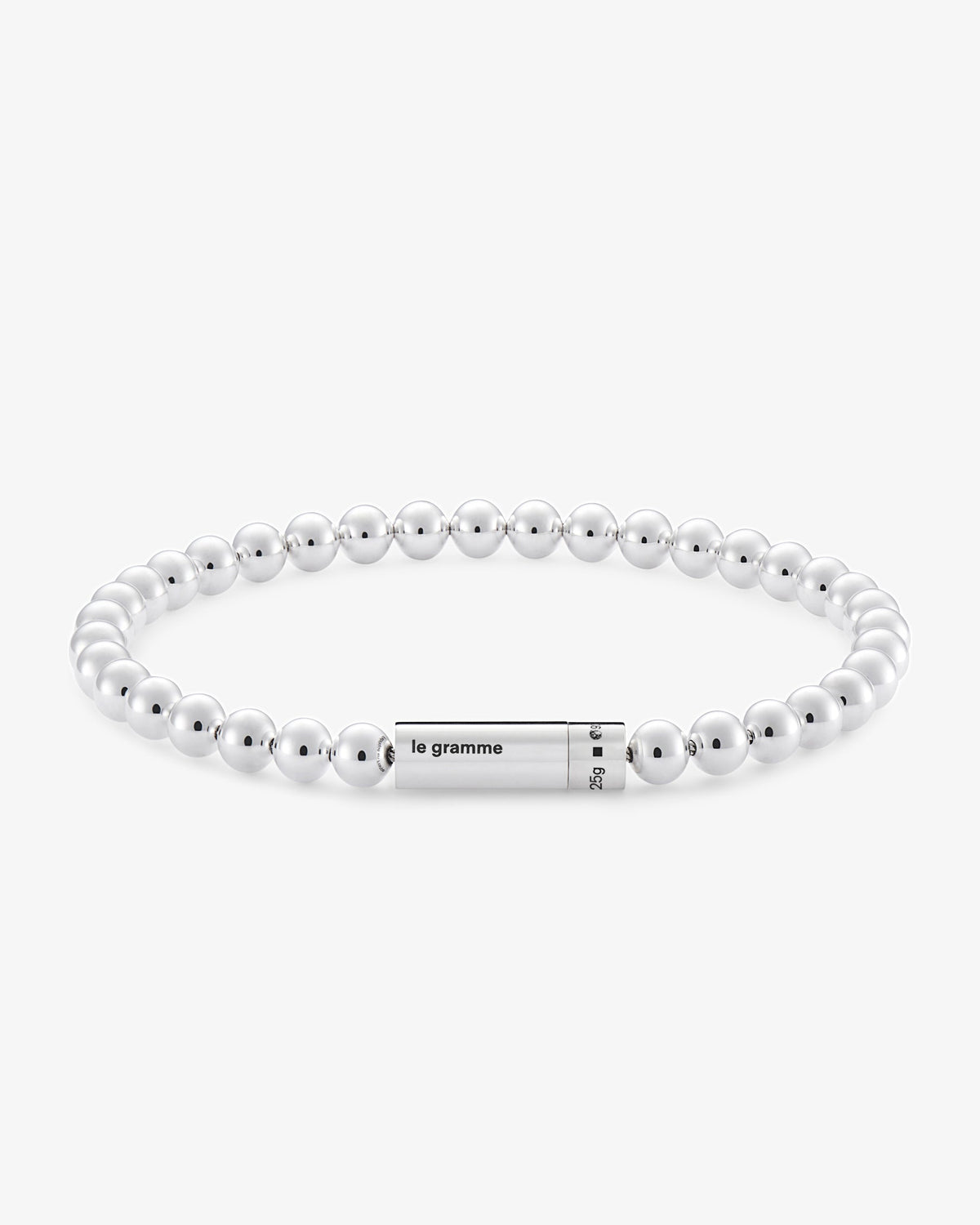 Le gramme 25g polished beads bracelet