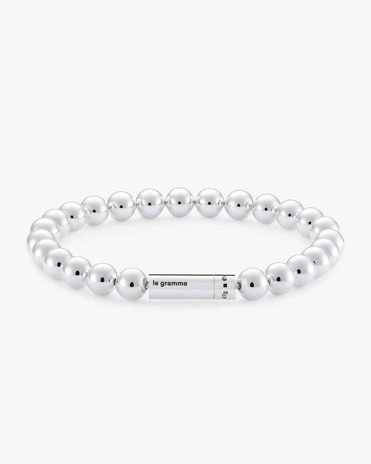Le gramme 47g polished beads bracelet