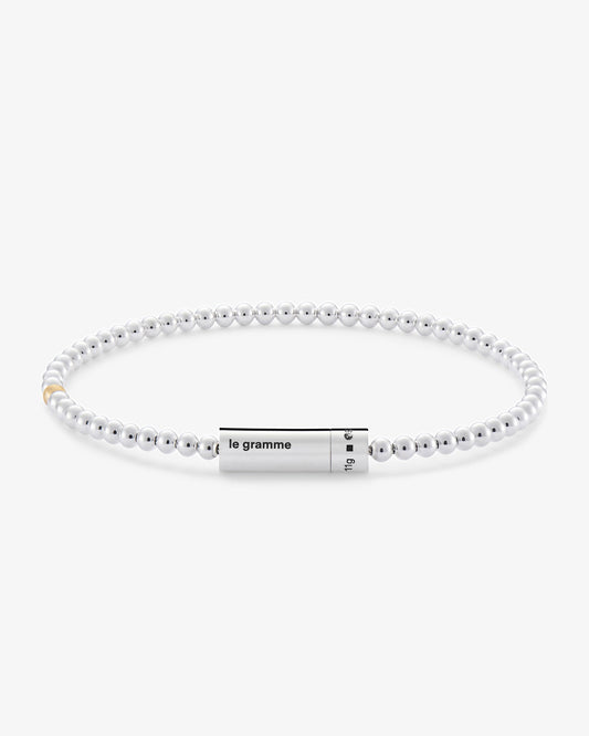 Le gramme 11g polished beads bracelet
