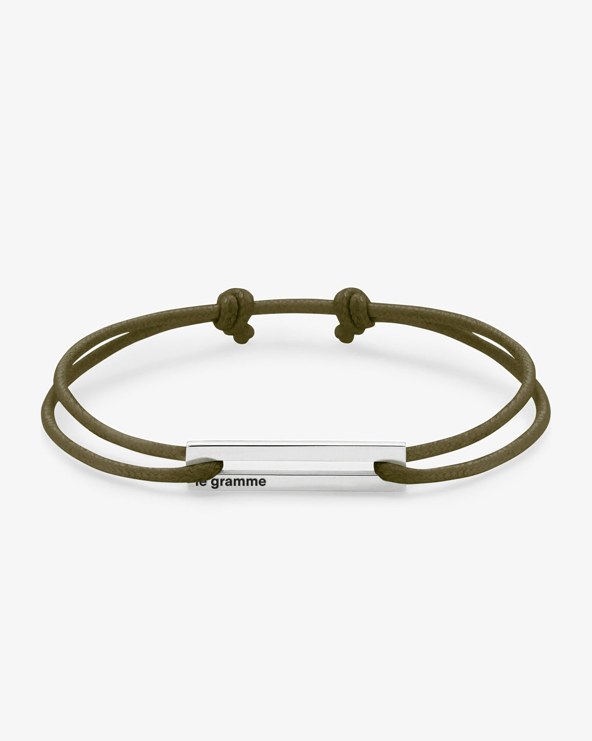 Le gramme 7g khaki cord bracelet