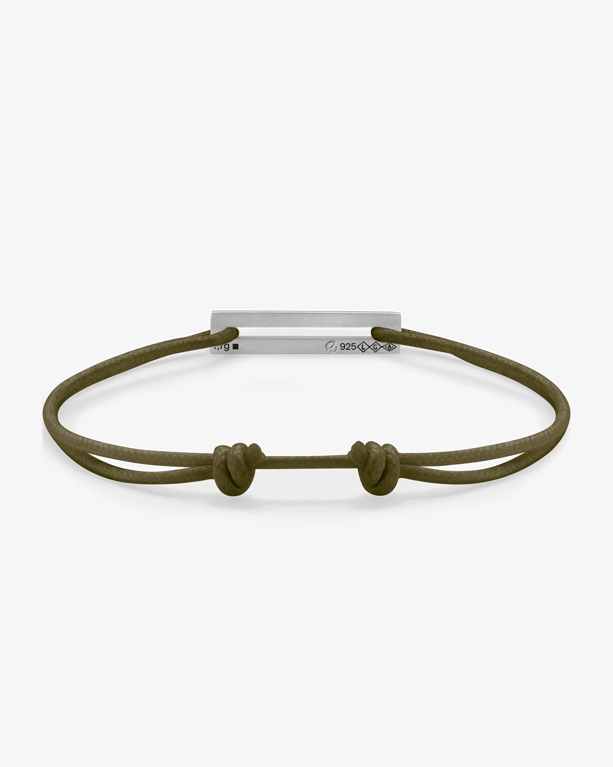 Le gramme 7g khaki cord bracelet