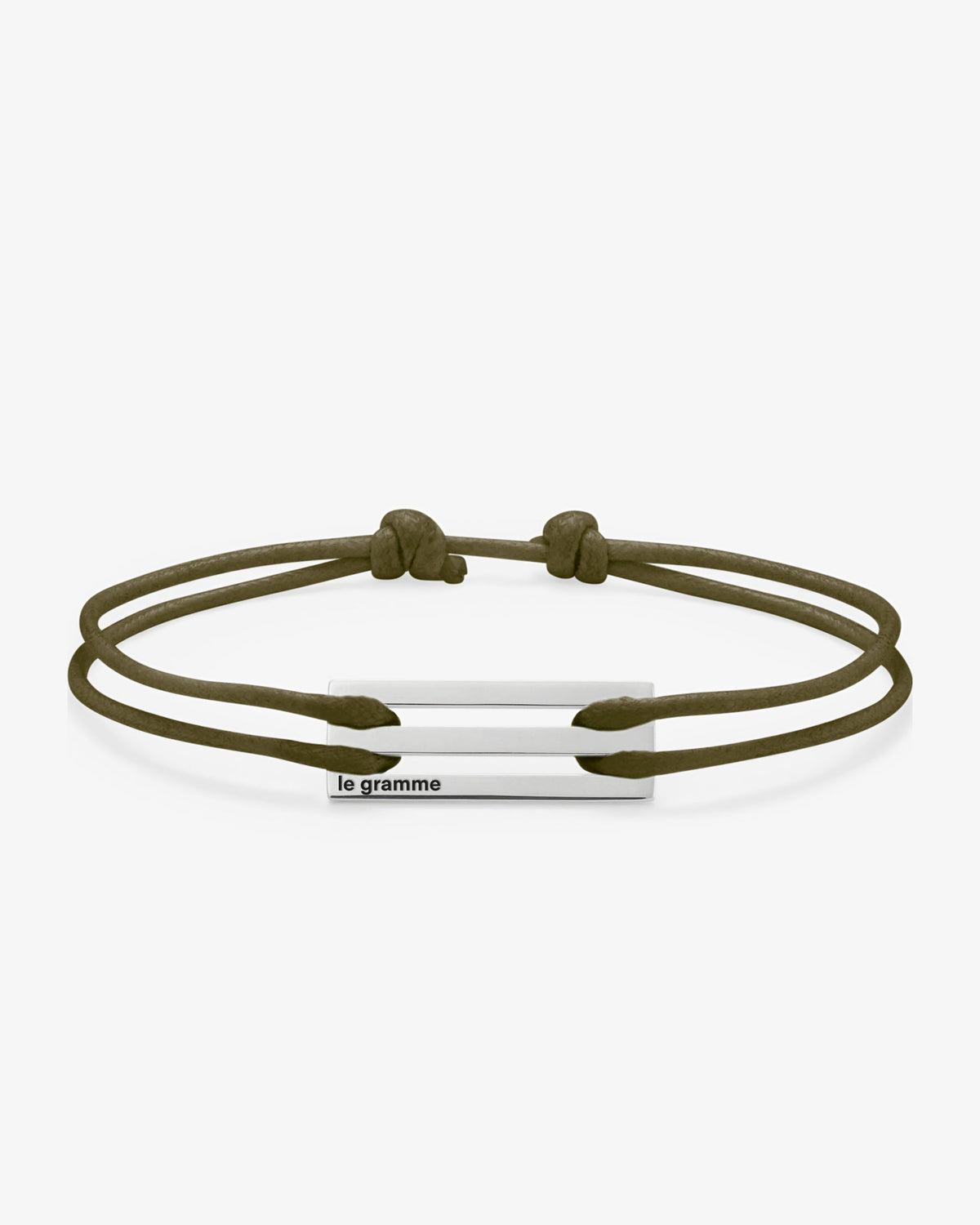 Le gramme 5g khaki cord bracelet
