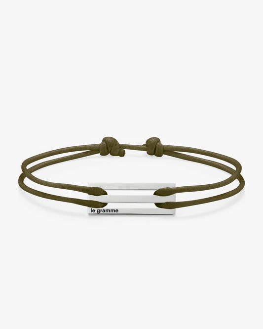 Le gramme 5g khaki cord bracelet