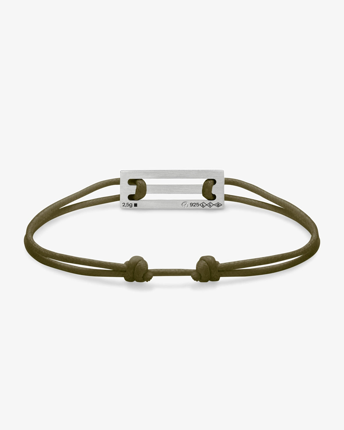 Le gramme 5g khaki cord bracelet