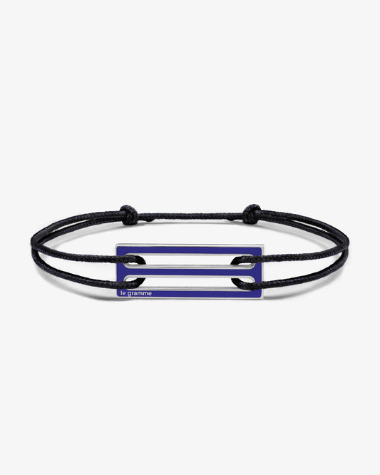 Le gramme 5g royal blue lacquer cord bracelet