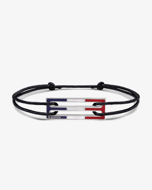 Le gramme 5g tricolor lacquer cord bracelet