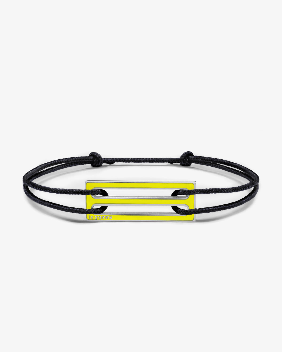 Le gramme 5g yellow lacquer cord bracelet