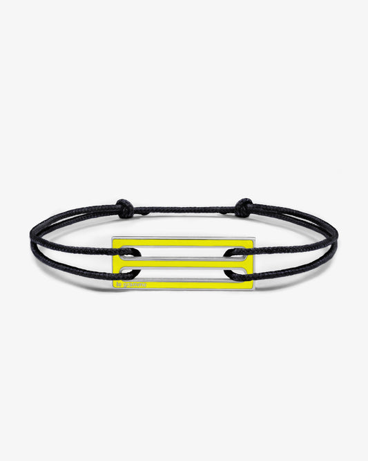 Le gramme 5g yellow lacquer cord bracelet