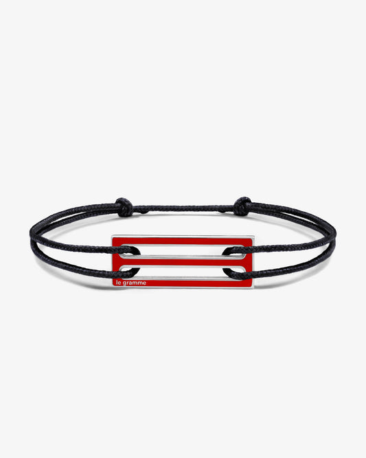 Le gramme 5g red lacquer cord bracelet