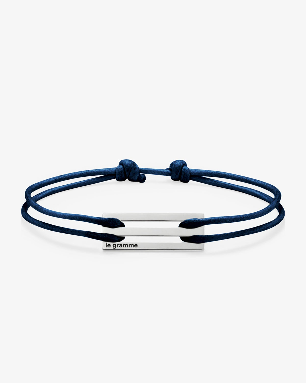 Le gramme 5g navy cord bracelet