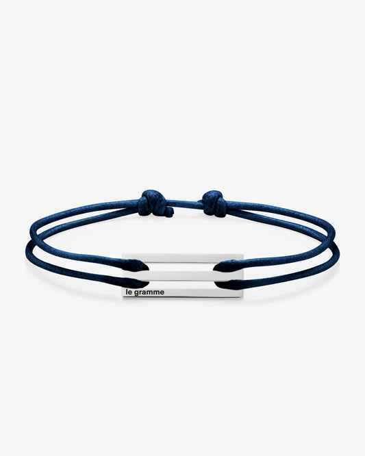 Le gramme 5g navy cord bracelet