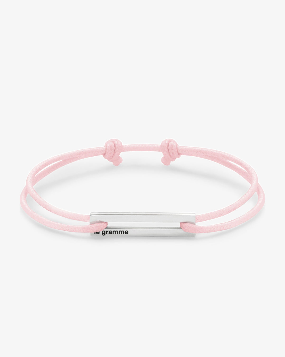Le gramme 7g white cord bracelet