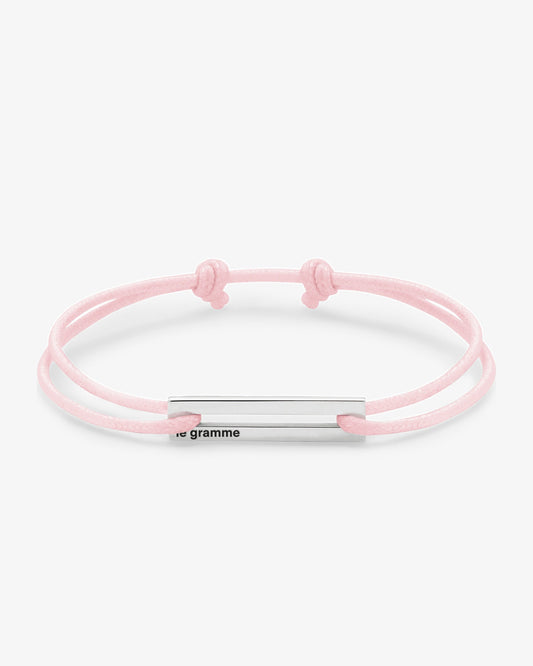 Le gramme 7g white cord bracelet
