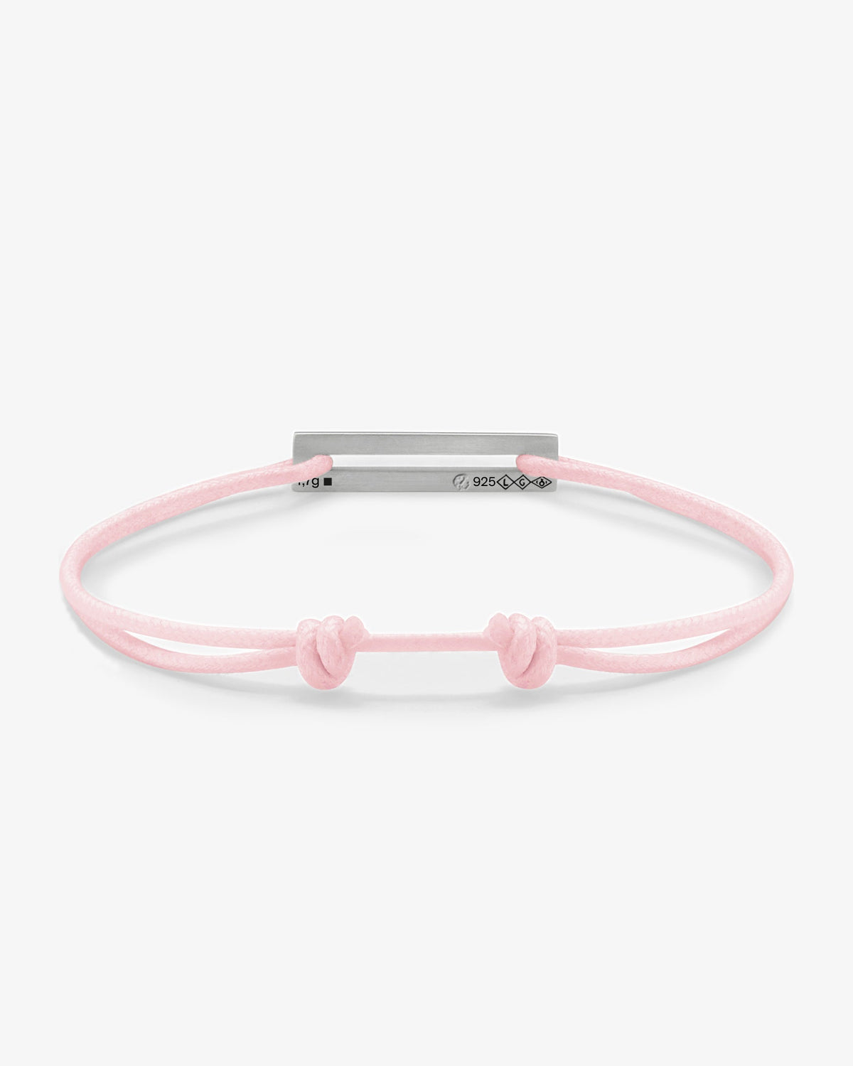 Le gramme 7g white cord bracelet