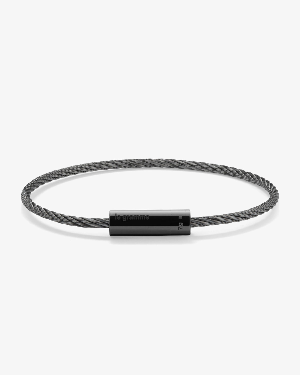 Le gramme 7g polished ceramic cable bracelet