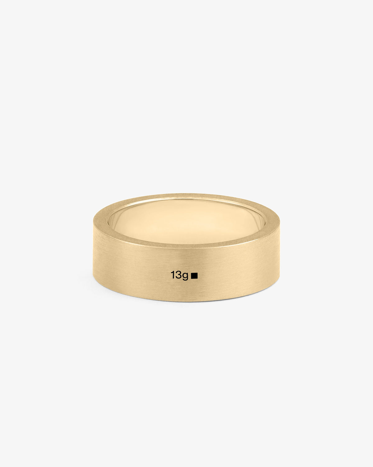 Le gramme 13g brushed 18k gold ribbon ring
