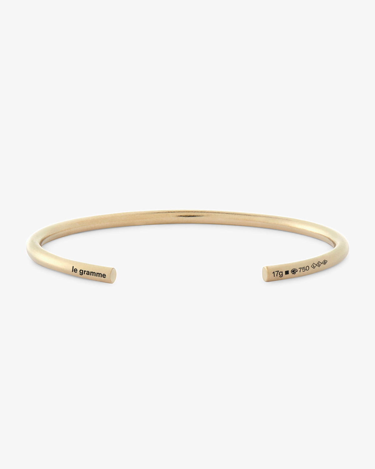 Le gramme 17g brushed 18k gold bangle bracelet