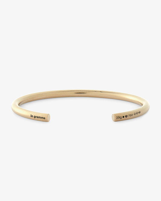 Le gramme 29g brushed 18k gold bangle bracelet
