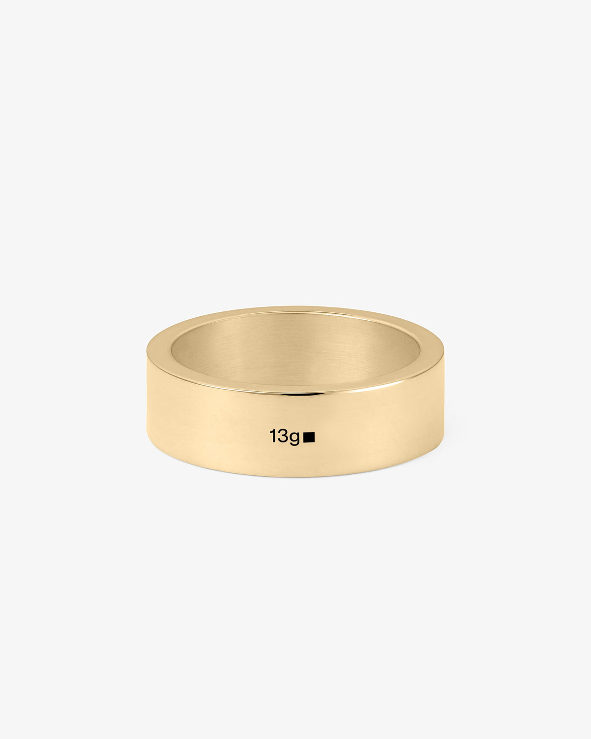 Le gramme 13g polished 18k gold ribbon ring