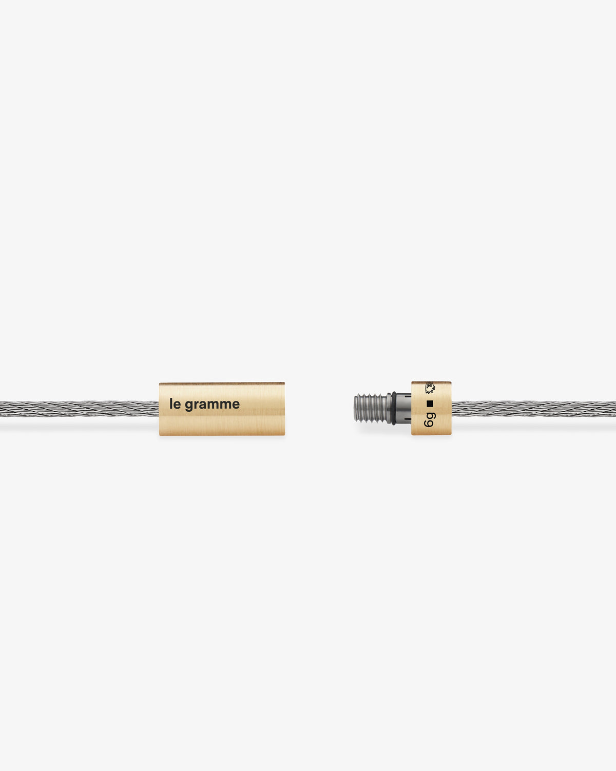 Le gramme 6g brushed 18k gold cable bracelet
