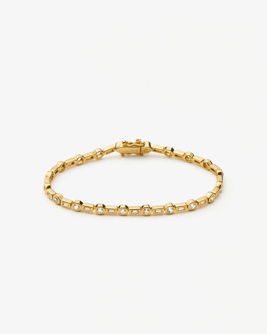Missoma Lucy Williams Tennis Bracelet in gold vermeil