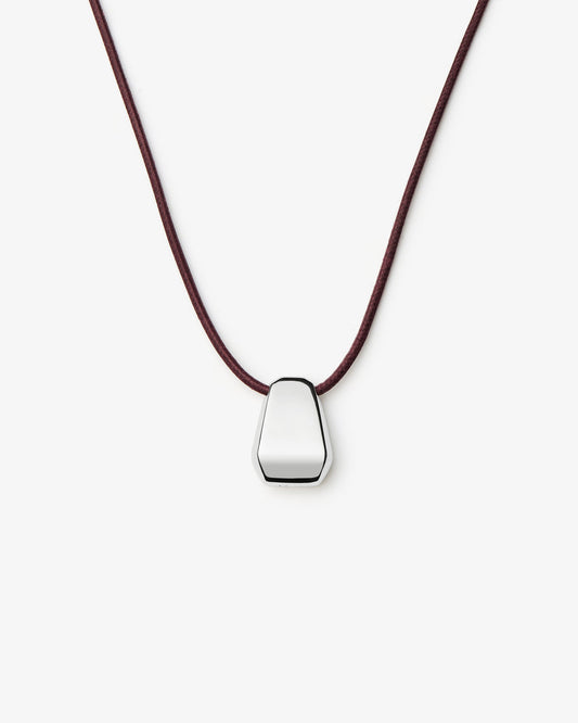 Missoma Lucy Williams Arco Cord Necklace in silver-plated brass